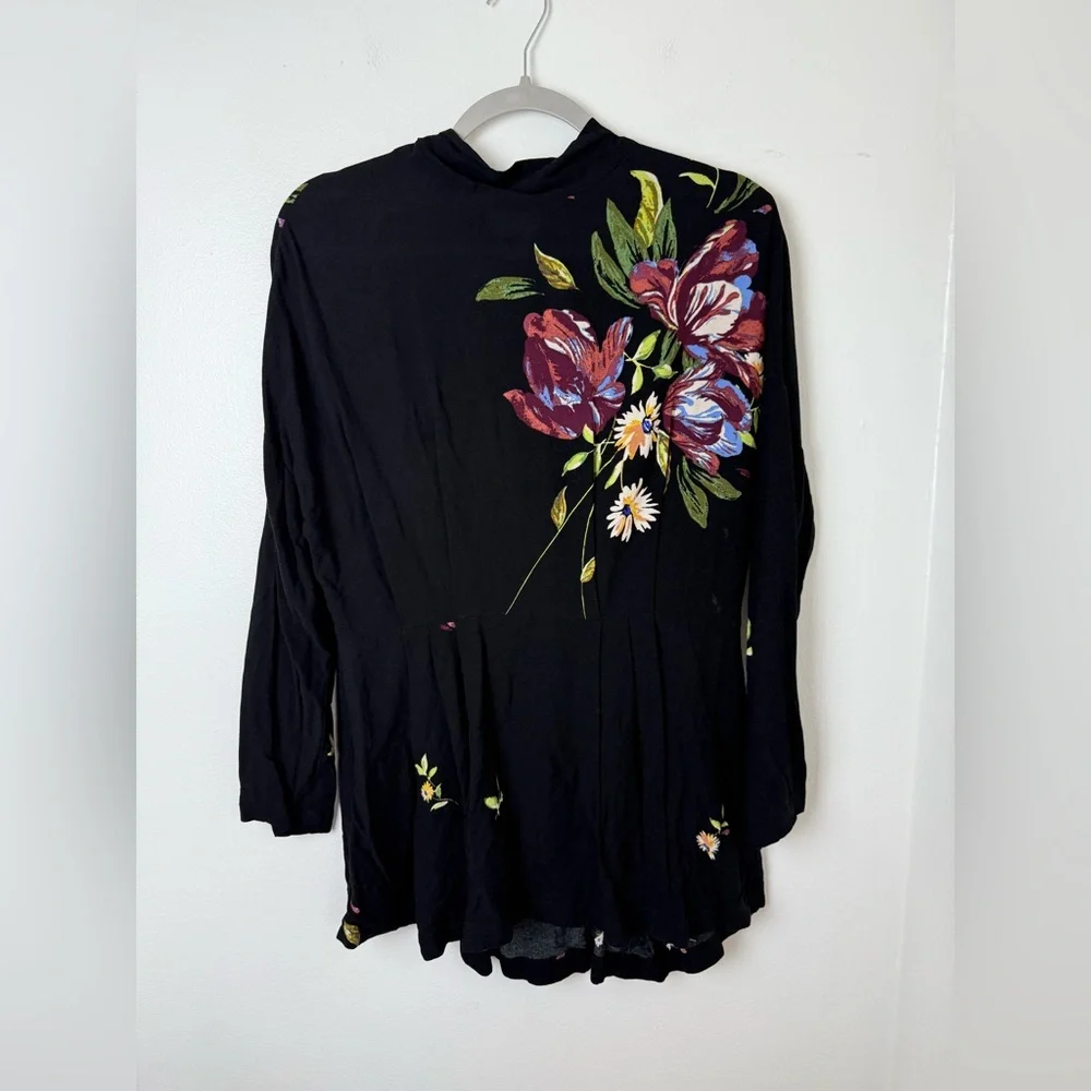 Free People Black Gemma Tunic Top and/or Mini Dress Small - Picture 3 of 6
